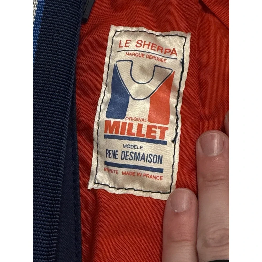 Millet Alpine Mountaineering Backpack Rene Desmaison La Sherpa France Vintage